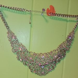 Statement fillagre bib necklace